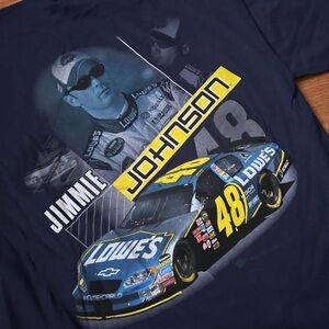 Winners Circle Jimmie Johnson Shirt Size M VINTAGE Blue Y2K